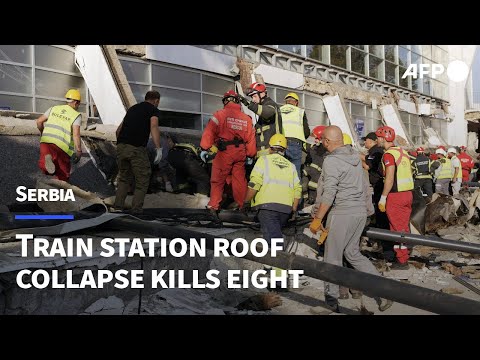 Roof collapse kills eight at Serbian train station | AFP