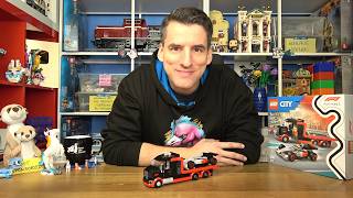 Super Truck mit sinnloser Lizenz statt Smart Brick: LEGO® City 60493 F1 Display Truck & Audi Flitzer