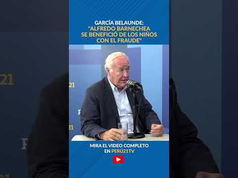 Víctor García Belaunde: "Barnechea, que tanto criticaba a 'Los Niños', se apoya en 'Los Niños'"