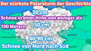 Wetter in Deutschland Der Nordpol kommt nach Deutschland.  Mit einem Schneesturm