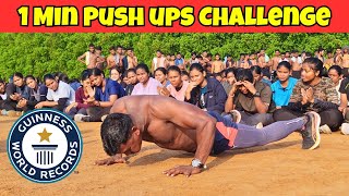 1 Minute PUSH UPS Challenge (World Record) Barik Sir | Berhampur Physical Academy