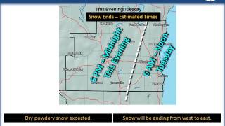 Updated Briefing on Winter Weather Advisory - 5 AM 3/13/17