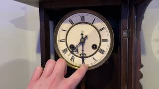 Small Antique Junghans Vienna Regulator Wall Clock