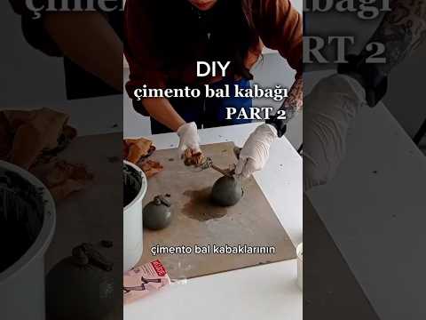 çimento bal kabağı | PART 2 🎃 #kendinyapfikirleri #evdekorasyonu