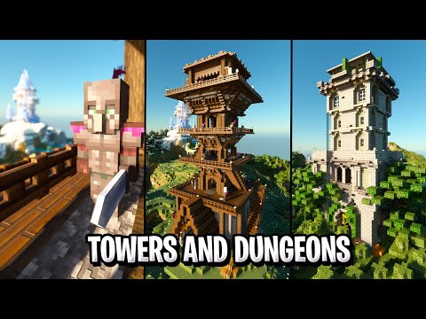 ADDON de MAS ESTRUCTURAS para MINECRAFT PE * towers and dungeons addon * MODS para MINECRAFT PE 1.21