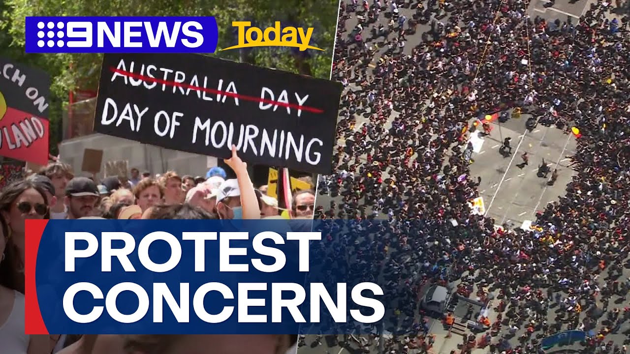 Concerns Australia Day protest could disrupt Australian Open | 9 News Australia