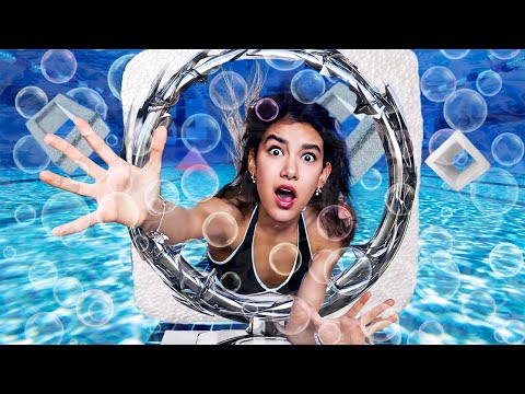 Pasando por FIGURAS IMPOSIBLES en la PISCINA | Ana Emilia