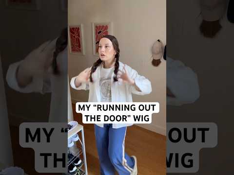 An accurate reenactment of me leaving the house any given day ๐คช #alopecia #wigs