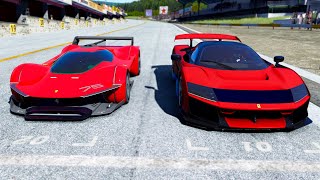 Ferrari F80 2026 vs Ferrari Vision GT at Old Spa