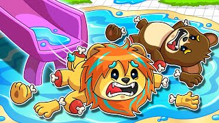 巨大ウォータースライダーを滑ったら骨がボキボキに折れてしまった！💦【 ロブロックス Roblox 】