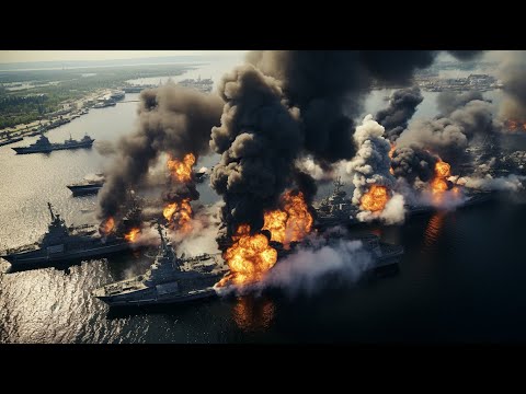 6 MINUTES AGO! USA cluster ATACMS in UKRAINE destroyed a harbour of the Russian Black Sea Fleet!