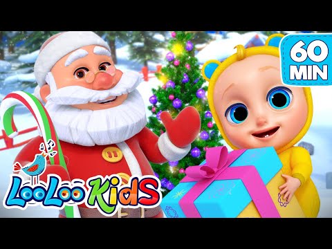 🔔 Jingle Bells | One Hour Christmas Songs for Kids | LooLoo Kids 🎶