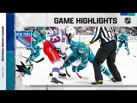 Rangers @ Sharks 11/19 | NHL Highlights 2022