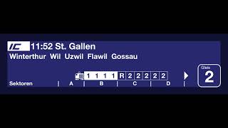 SBB Archiv Ansage • Einfahrt des InterCity nach St. Gallen (DZIA)