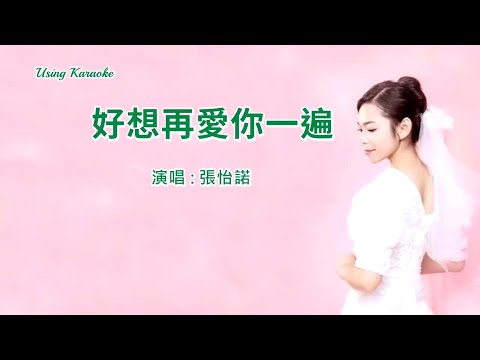 好想再愛你一遍-張怡諾-伴奏 KARAOKE