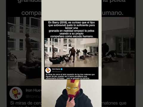 En Barry (2018), un tipo usa a su compañero como escudo humano antes de lanzar la granada