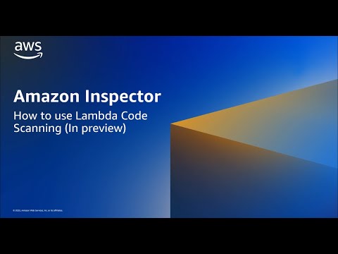 Amazon Inspector: How to use Lambda Code Scanning (In preview) | Amazon Web Services
