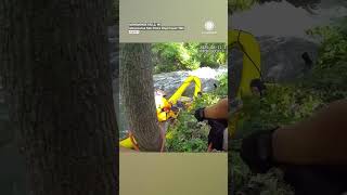 Father and Son Rescued from Raging River