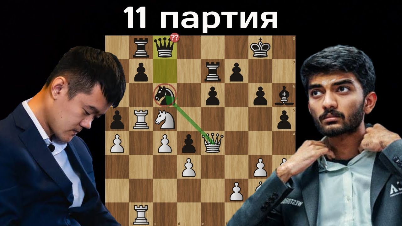 Терминатор сломался! Грубый зевок чемпиона! Гукеш - Дин Лижэнь - 11 партия - Шахматы