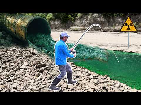 Fishing In a NUCLEAR RADIOACTIVE Creek!!! (Big Fish)