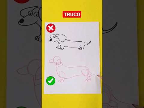 ✅ Dibujos para PRINCIPIANTES 👉Como Dibujar un PERRO SALCHICHA ⭐ Dibujos de Mascotas #shorts #short