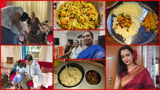 দাদাভাই নদীর পূজোর জামা দিতে এলো😍 শাশুড়ি মা সবাইকে টাকা দিলো ❤️ #banglavlog #mouvlog 