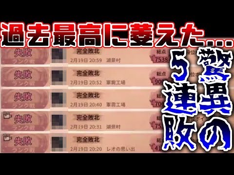 【第五人格】負け始めてついに5連敗..早く投降をしたくなるほど激萎えしました【identity V】【アイデンティティ V】