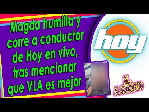 Magda entra al aire para despedir a conductor principal de Hoy en vivo...