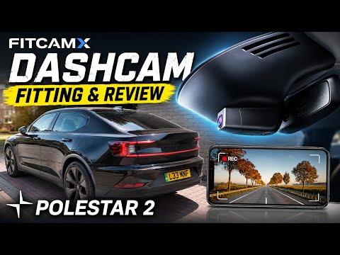 OEM looking dashcam FITCAMX installed in polestar 2