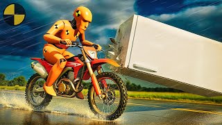 Most Epic HYDROPLANING & WET ROAD Crashes #5 in BeamNG.drive