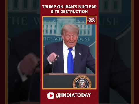 President Donald Trump On Iran's Nuclear Site destruction | Middle East Conflict