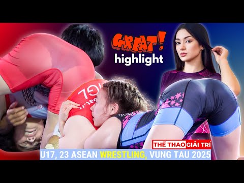 🤼 VẬT NỮ HAY NHẤT. Best Women Wrestling Highlights. 2025 U23 Asean Women Wrestling Championships