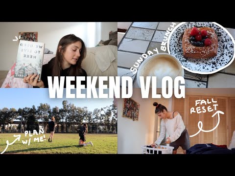 WEEKEND VLOG: plan w/ me, houses hunting, FALL chili recipe + SUNDAY RESET!