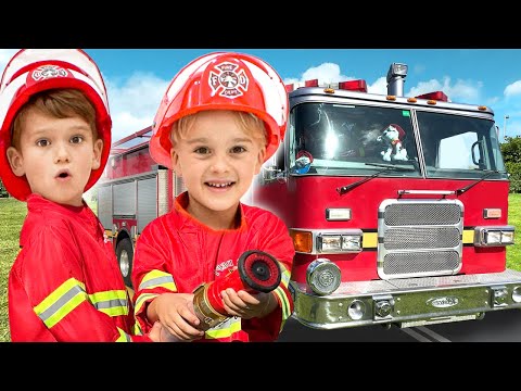 As crianças aprendem sobre o combate a incêndios e ajudam todos!