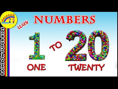 Preschool 1 to 20 Number videos - 3D Balls