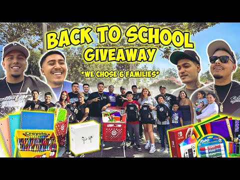 FOOS BACK TO SCHOOL SHOPPING SPREE !! * WE CHOSE 6 FAMILIES *