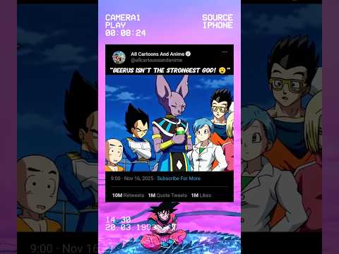 “Beerus Isn't The Strongest God! 😮” #dragonball #goku #dbs #dbz #anime #shorts 🔥🔥