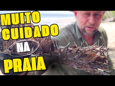 Isso é muito perigos e estava na praia