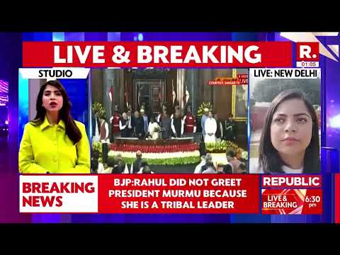 BJP Slams Rahul Gandhi Says, 'Rahul Gandhi Left Without Greeting President Murmu'