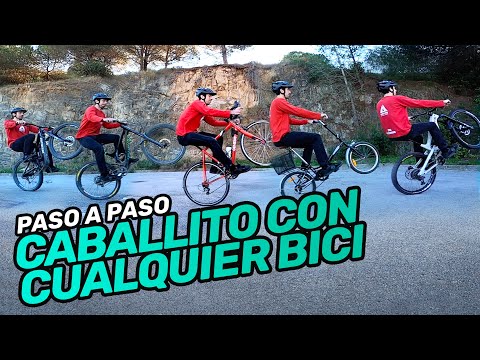 😎 Cómo LEVANTAR la RUEDA DELANTERA (caballito) con cualquier BICI?  [Paso a paso] 👇