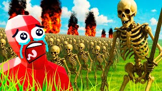 LOS ESQUELETOS CONQUISTAN LA TIERRA | TOTALLY ACCURATE BATTLE SIMULATOR