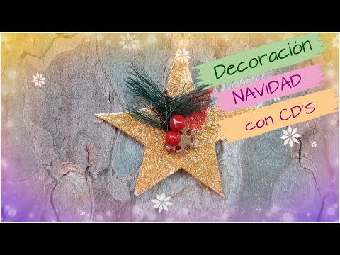 Adornos navideños con CD’S   Ideas para navidad con CD’S