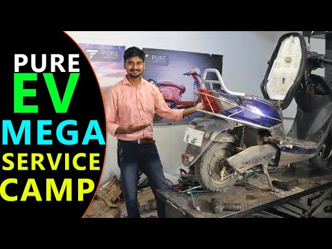 Pure EV Electric Scooters Mega Service Camp in Hyderabad