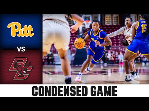 Pitt Vs. Boston College Condensed Game | 2023-24 ACC Women’s Basketball ...