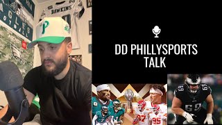 Super Bowl Story Line/Ms. Warner scared of Philly Fans/ Landon Dickerson injury update!!!!!