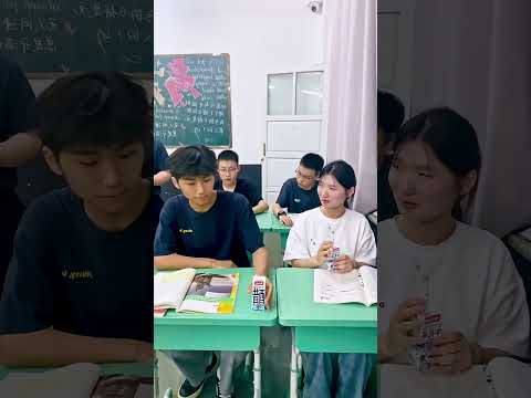 classmates drink juice in the school class #shortsvideo