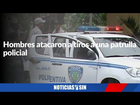 Hombres atacaron a tiros a una patrulla policial