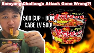 MUKBANG SAMYANG 500 CUP + BON CABE LEVEL 500, PEDES BANGET GAKUAT!!