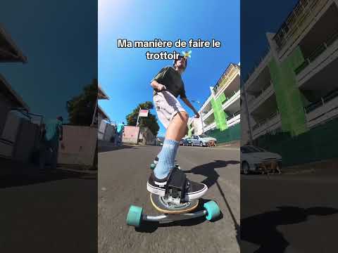 Ma manière de faire le trottoir #skateboarding #freebord #snowboard