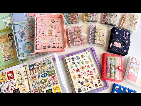 【100均グッズなど】シール帳の作り方と中身。かわいいシール購入品をご紹介【サンリオ・メリング・ボンボンドロップシール・バインダー選び】